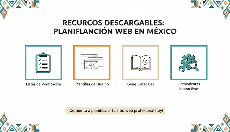 Recursos descargables para planear una página web profesional en México