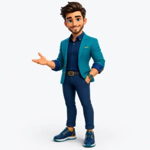 Avatar profesional como personaje digital para marca y contenido comercial